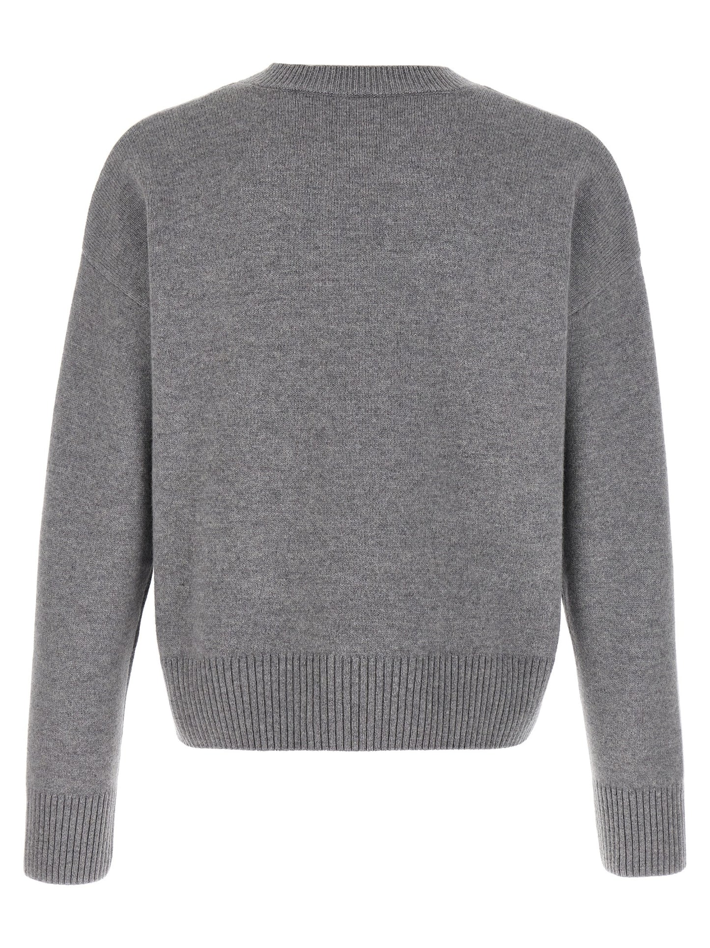 Ami Paris Gray Wool Cardigan