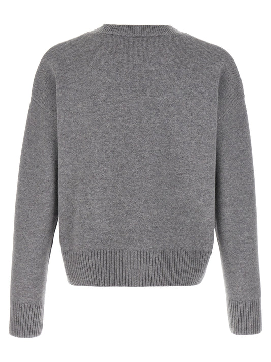 Ami Paris Gray Wool Cardigan