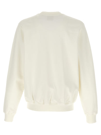 Casablanca White Cotton Sweatshirt