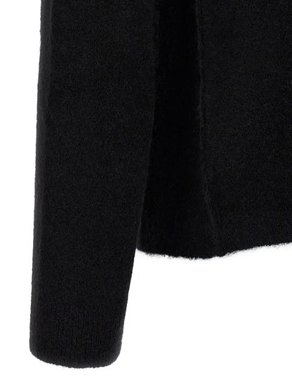 Rick Owens Black Wool Cardigan