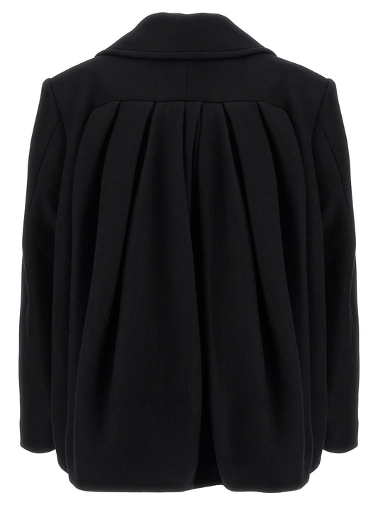 Dries Van Noten Black Wool Coat