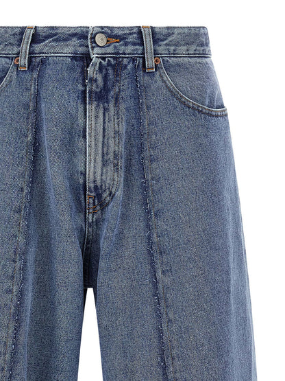 MM6 Maison Margiela Blue Cotton Jeans Denim