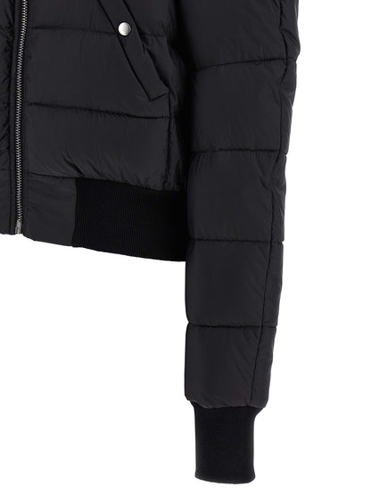 Rick Owens Black Nylon Bomber