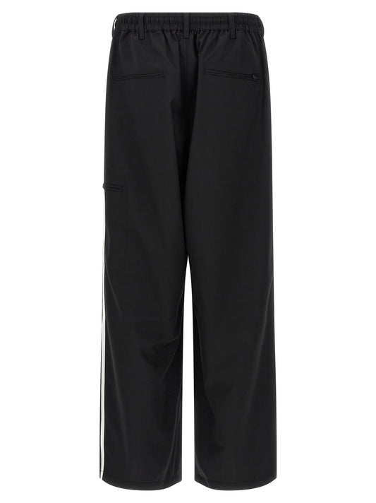 Y-3 Black Polyester Casual Pants