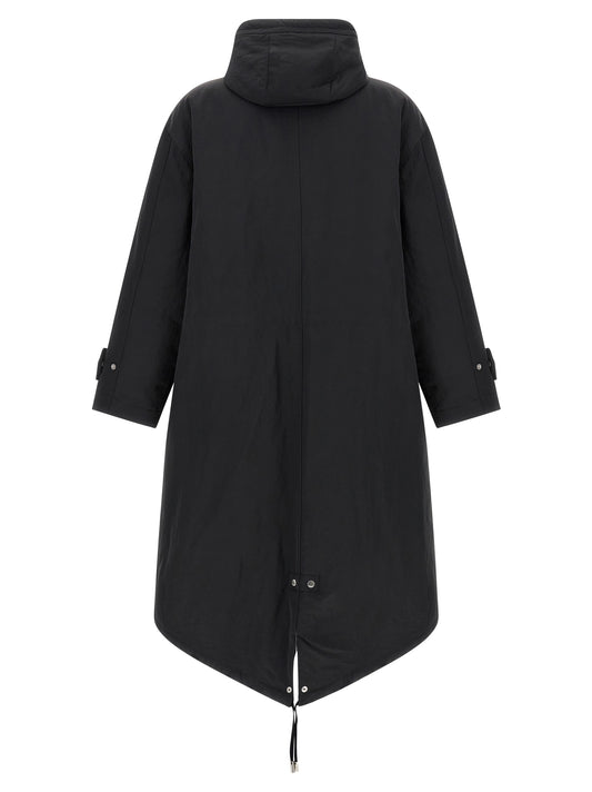 Ami Paris Gray Polyamide Parka