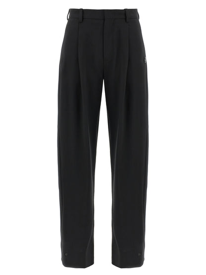 MONCLER GENIUS Black Polyester Dress Pants