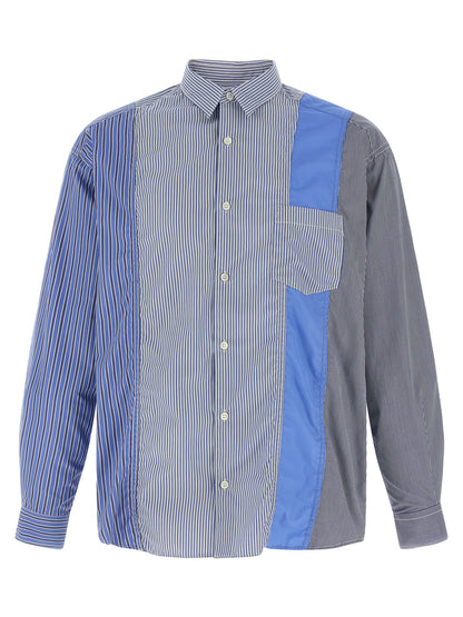 Comme Des Garçons Blue Cotton Blouse
