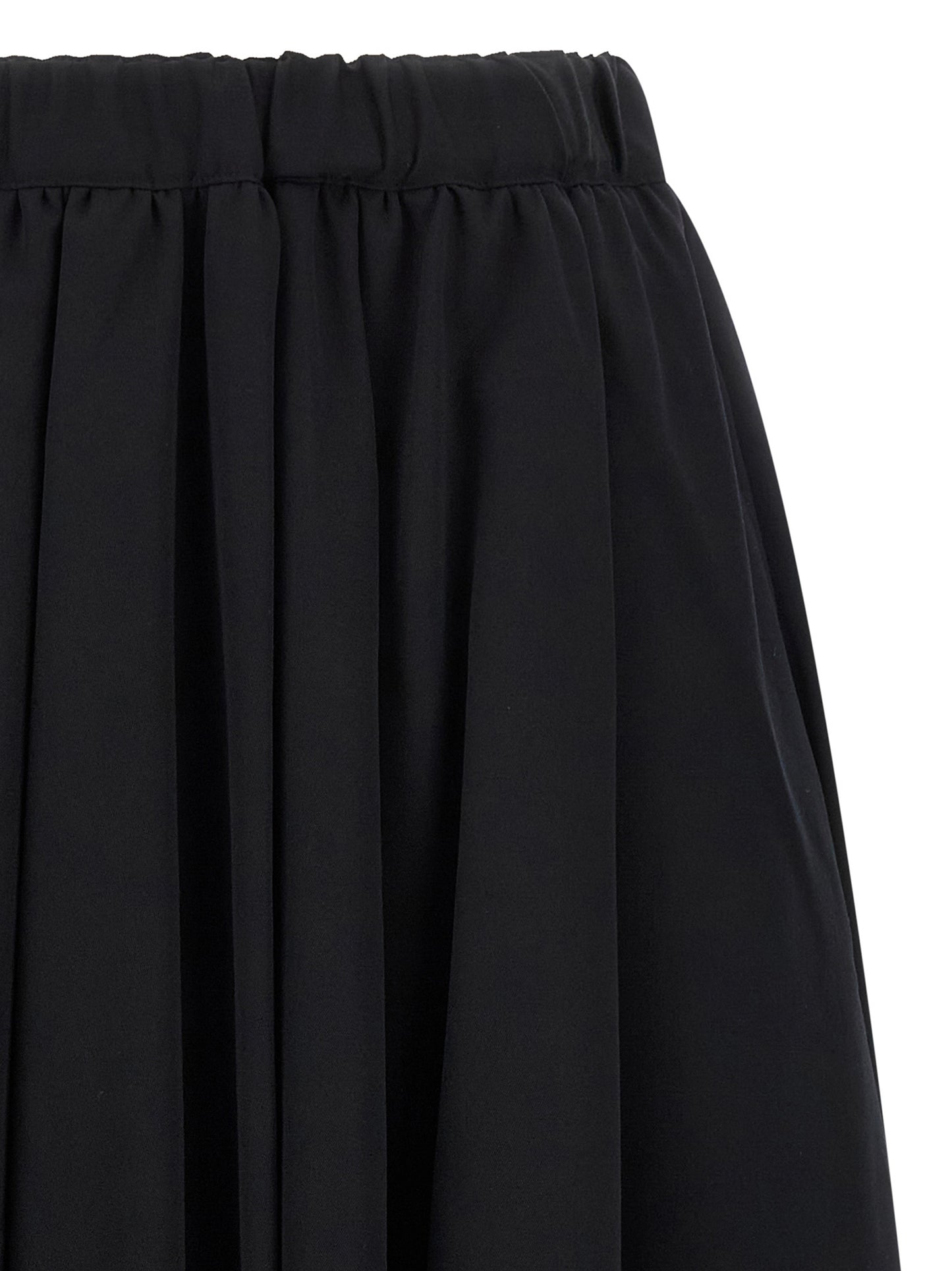 Comme Des Garçons Black Wool Mini Skirt