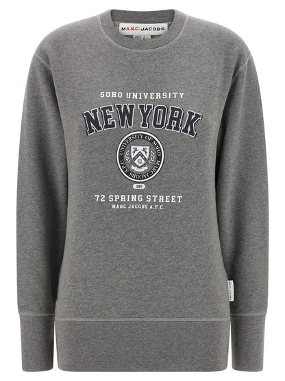 A.P.C. Gray Cotton Sweatshirt