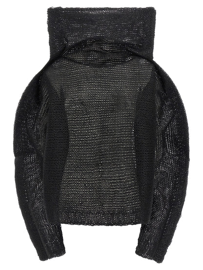 Issey Miyake Black Wool Sweatshirt