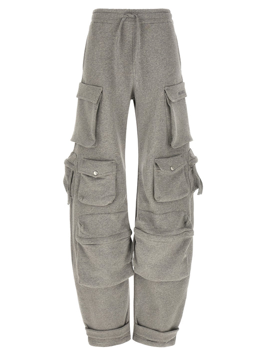 The Attico Gray Cotton Cargo Pants