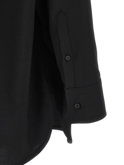 MM6 Maison Margiela Black Polyester Blouse