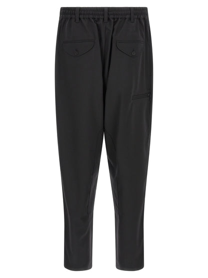 Y-3 Black Polyester Casual Pants