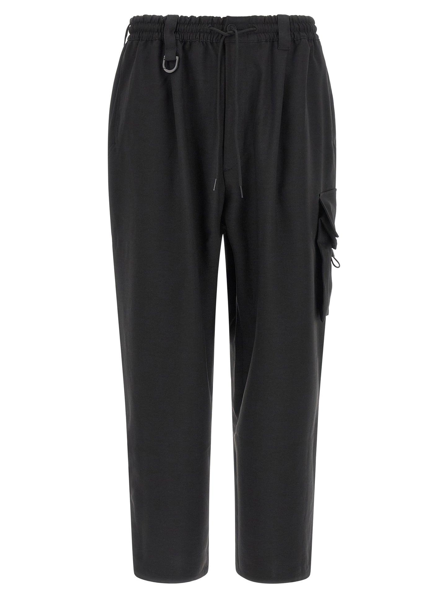 Y-3 Black Polyester Cargo Pants