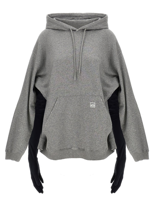 MM6 Maison Margiela Gray Cotton Short Dress