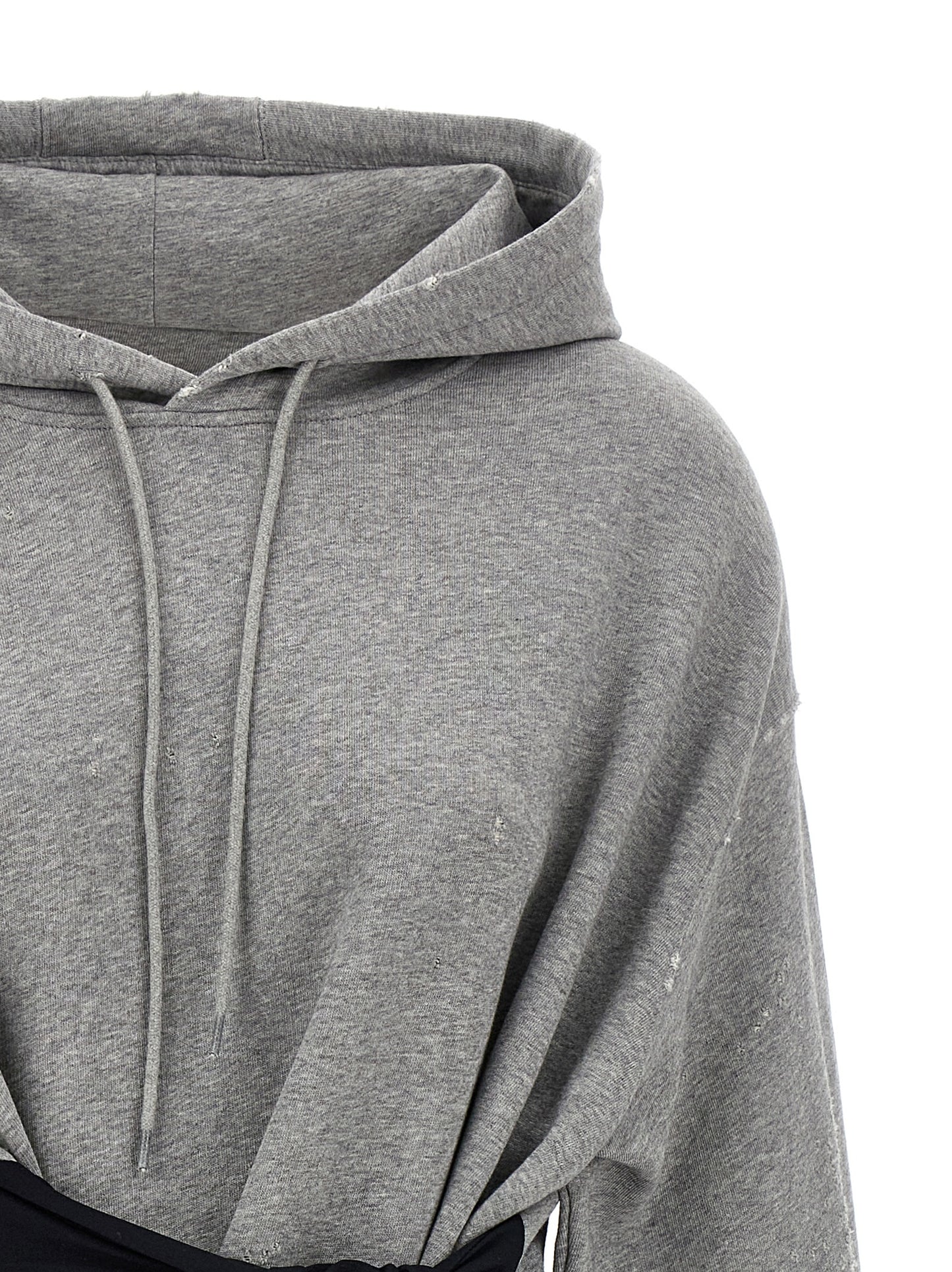 MM6 Maison Margiela Gray Cotton Short Dress