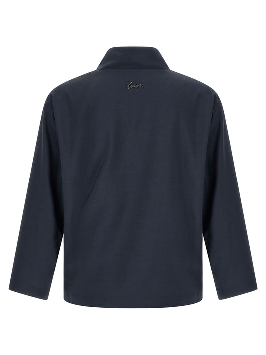 Kenzo Blue Viscose Blazer