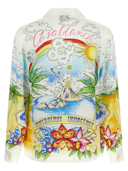 Casablanca Multicolor Silk Blouse