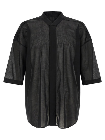 Rick Owens Black Cotton Blouse