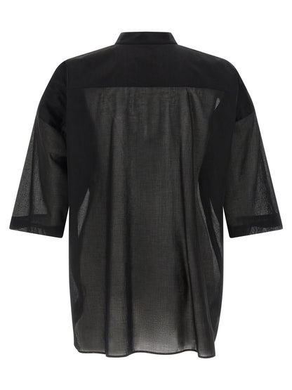 Rick Owens Black Cotton Blouse