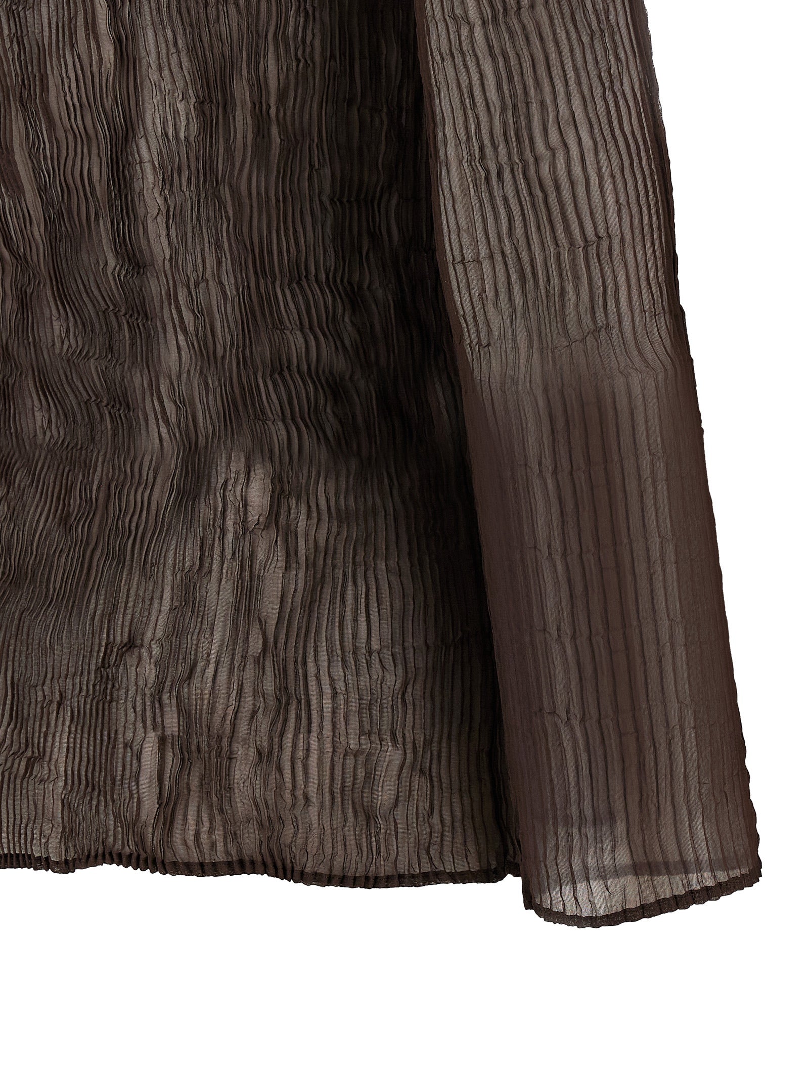 Issey Miyake Brown Polyester Blouse
