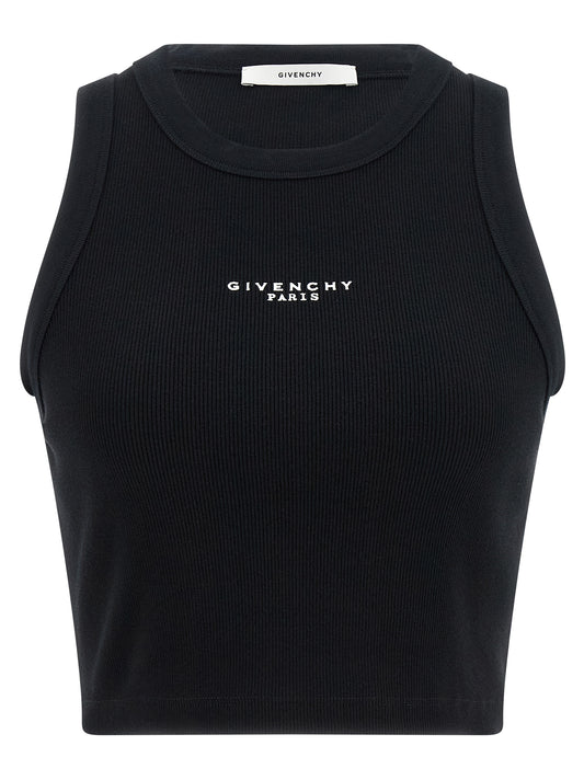 Givenchy Black Cotton Sleeveles T-Shirt