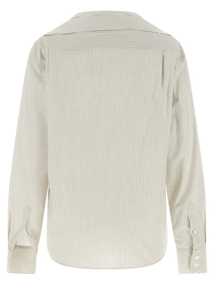 MM6 Maison Margiela Gray Cotton Blouse