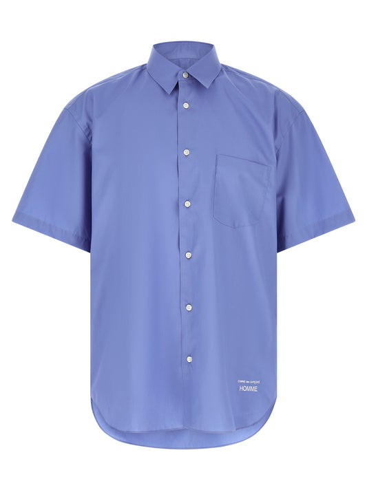 Comme Des Garçons Blue Cotton Blouse