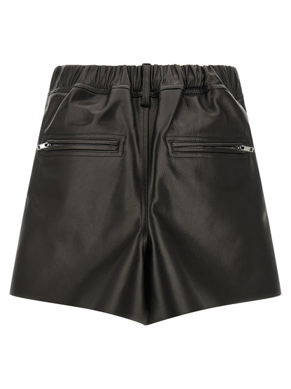 Rick Owens Black Calfskin Long Skirt
