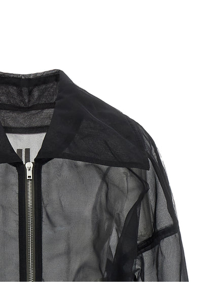 Rick Owens Black Nylon Bomber