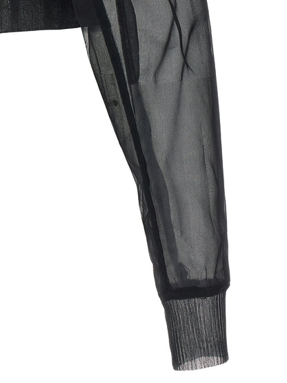 Rick Owens Black Nylon Bomber