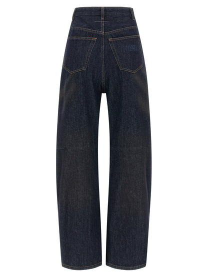 MM6 Maison Margiela Blue Cotton High-Waisted Jean