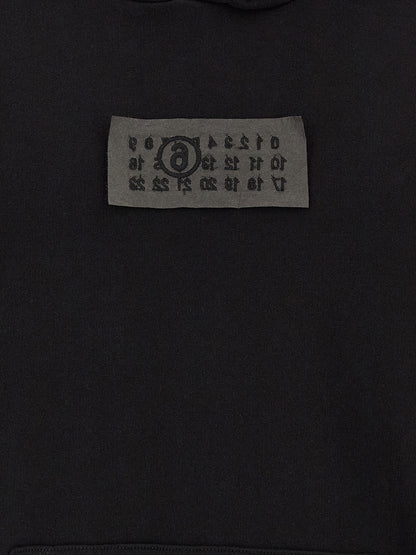MM6 Maison Margiela Black Cotton Sweatshirt