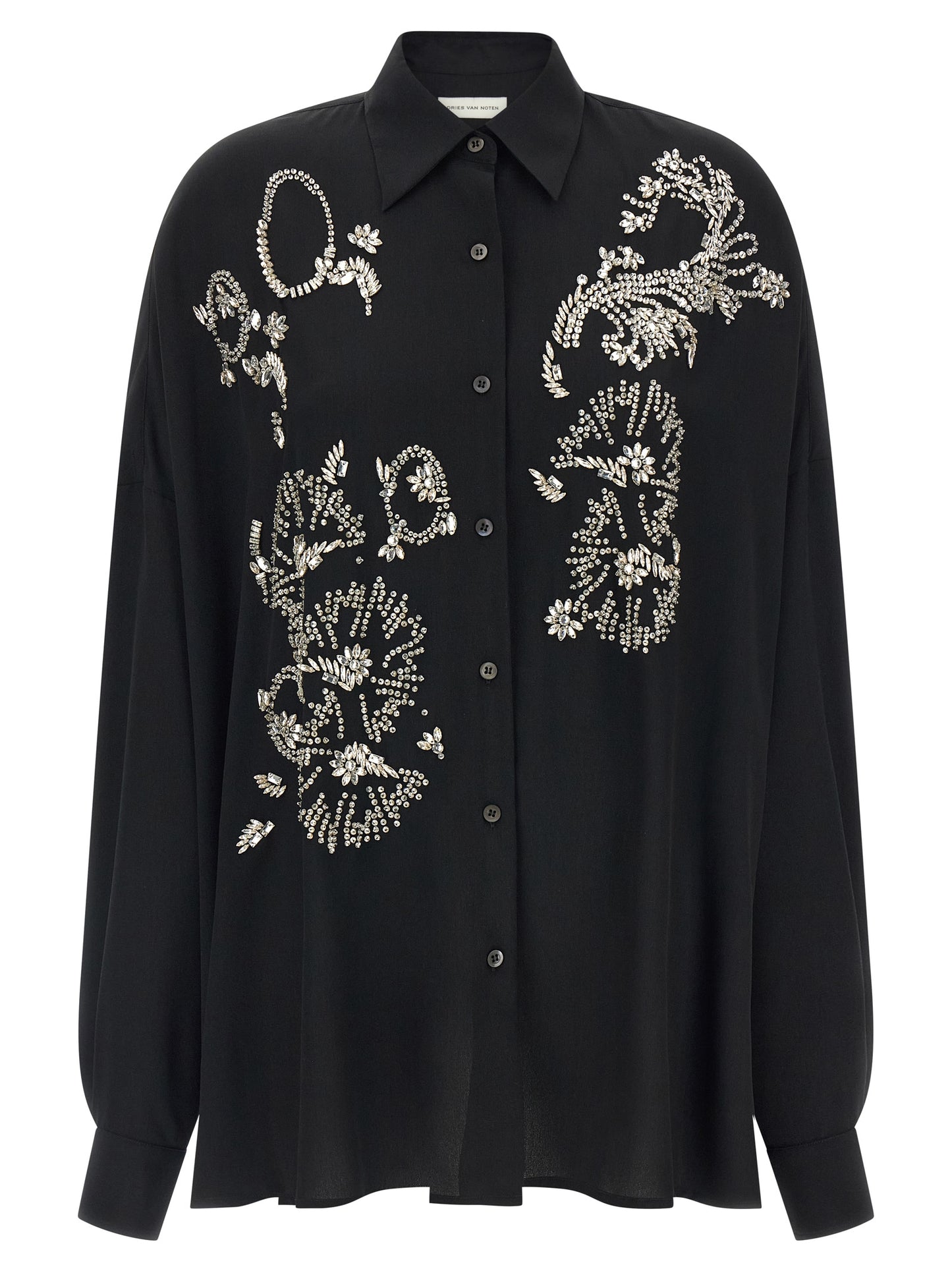 Dries Van Noten Black Polyester Blouse