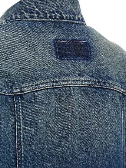 MM6 Maison Margiela Blue Cotton Denim Jacket