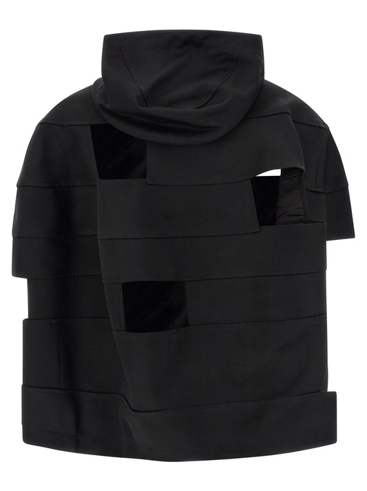 Comme Des Garçons Black Wool Shell Jacket