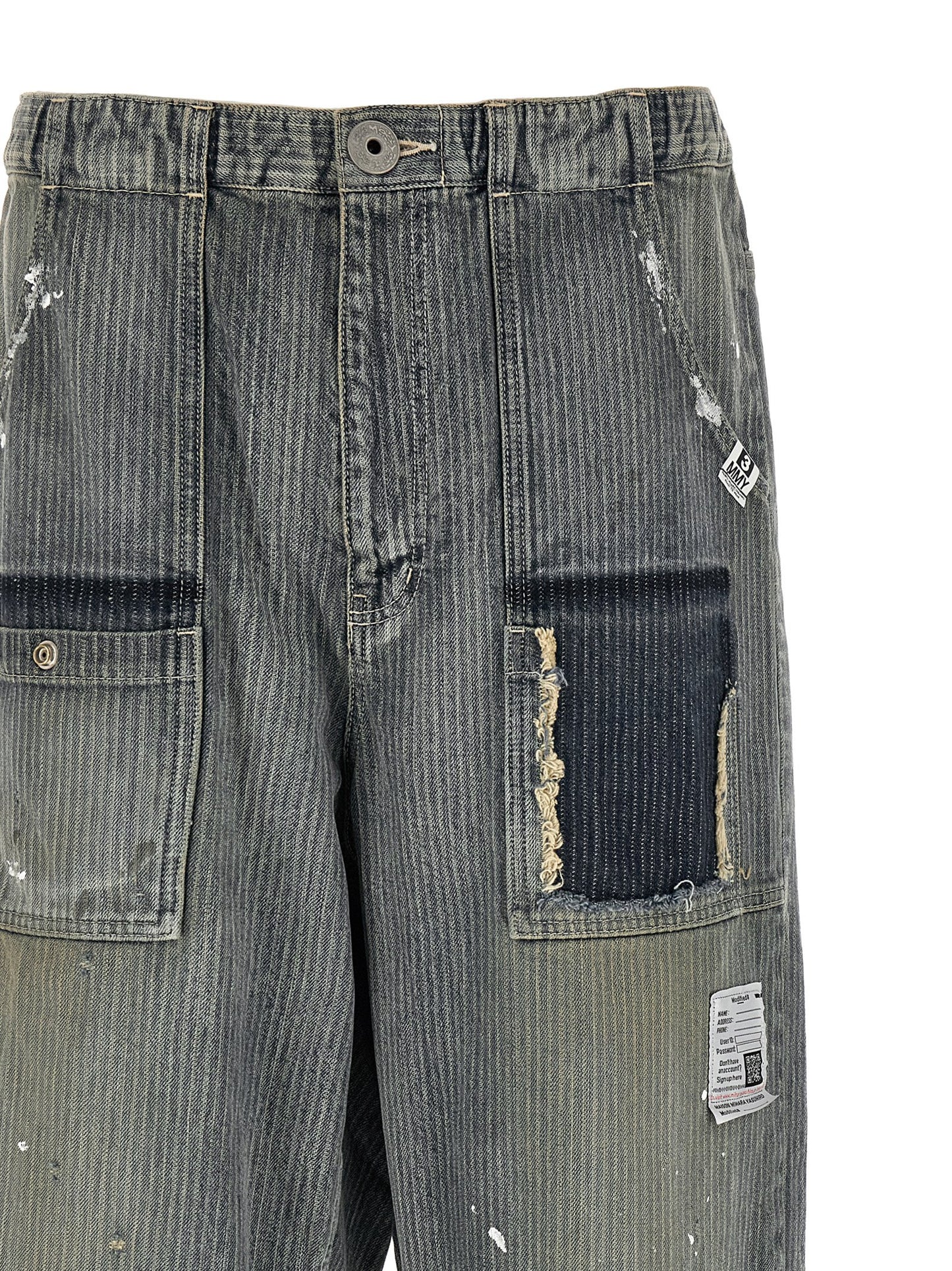 Maison Mihara Yasuhiro Blue Cotton Tapered Jeans
