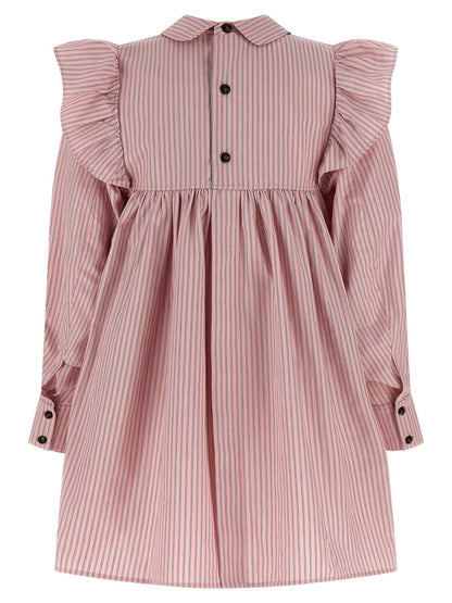 Ganni Multicolor Organic Cotton Short Dress