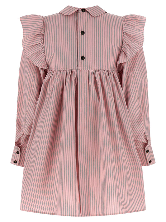 Ganni Multicolor Organic Cotton Short Dress