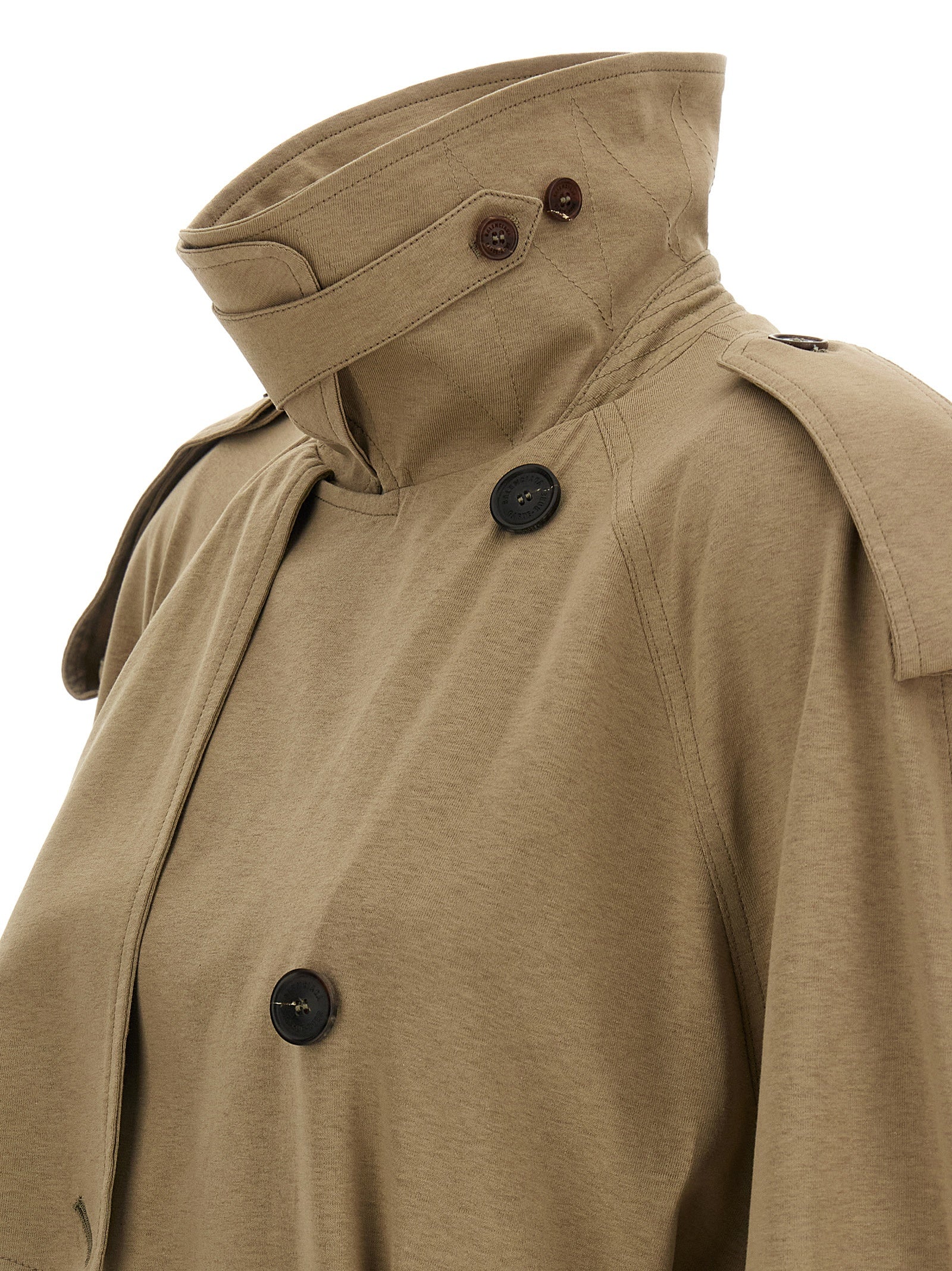 Balenciaga Beige Cotton Coat