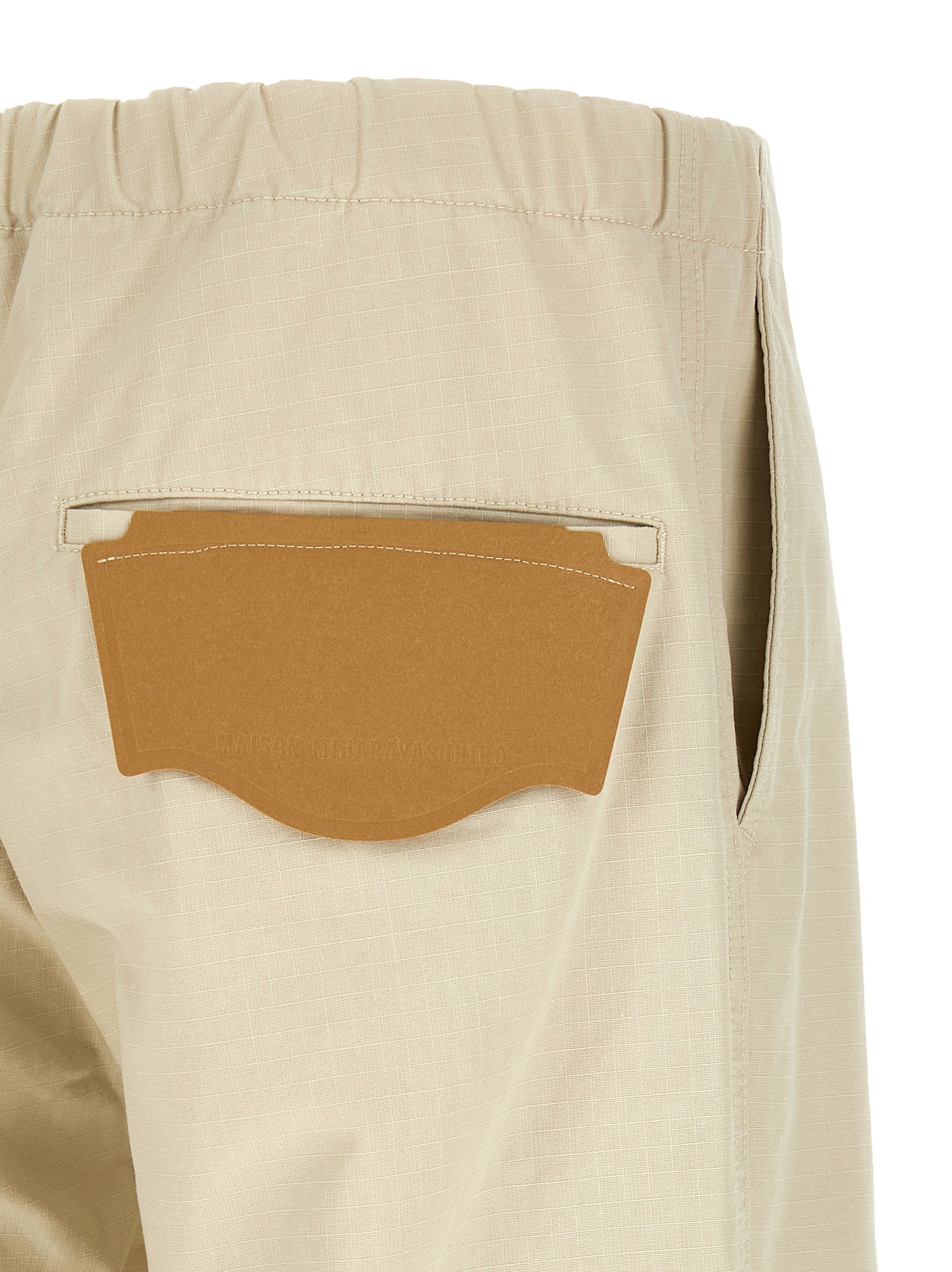 Maison Mihara Yasuhiro Beige Cotton Athletic Pants