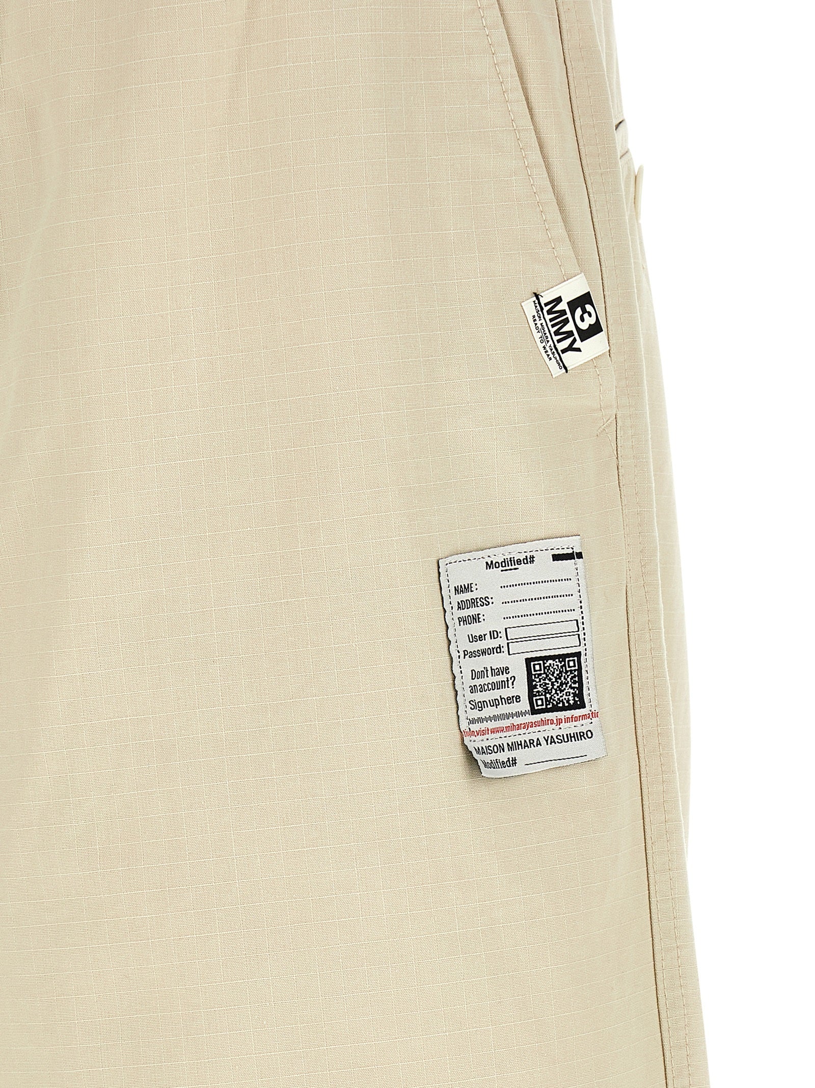 Maison Mihara Yasuhiro Beige Cotton Athletic Pants