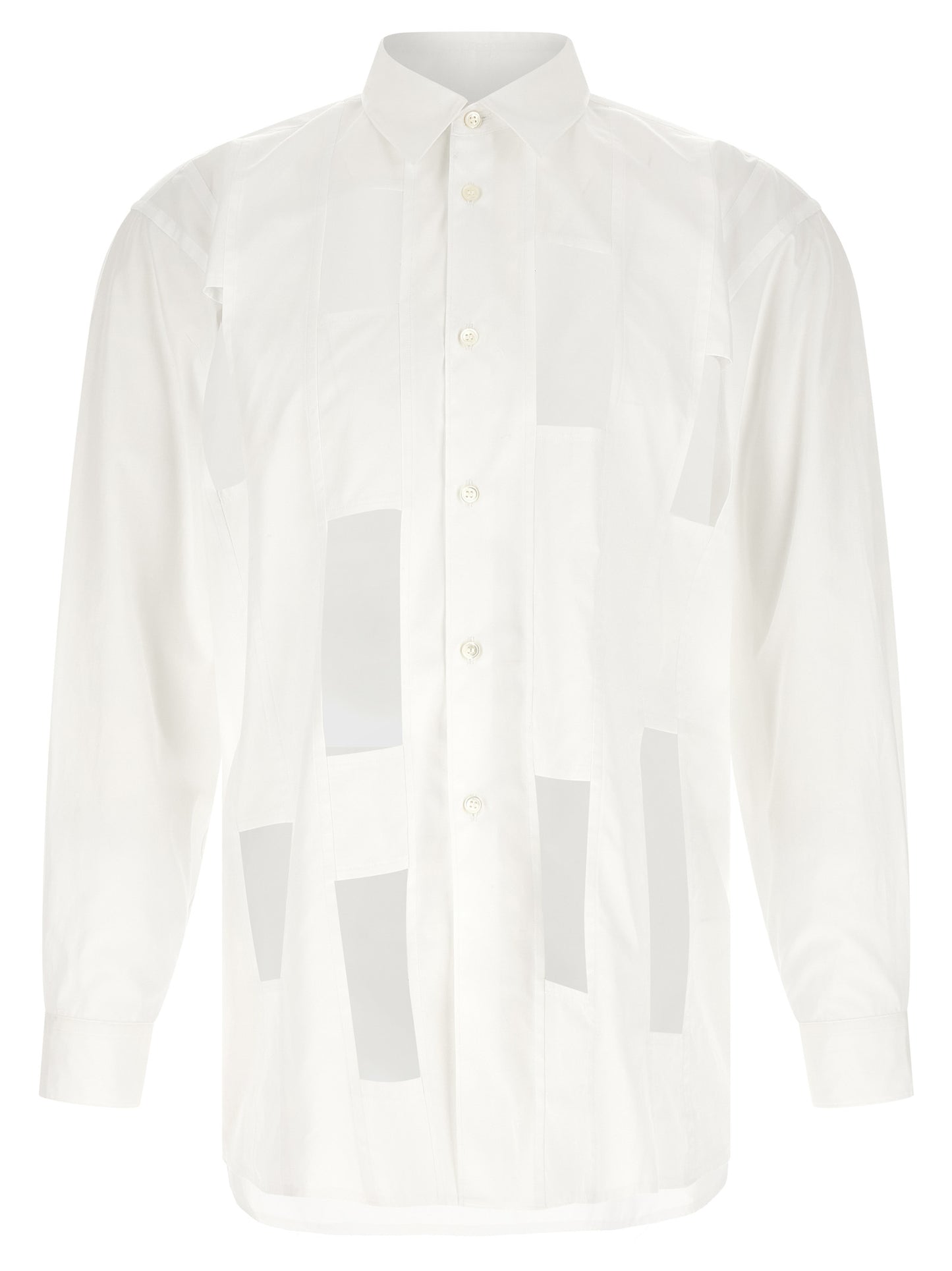 Comme Des Garçons White Cotton Blouse