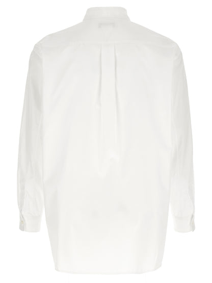 Comme Des Garçons White Cotton Blouse