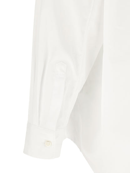 Comme Des Garçons White Cotton Blouse