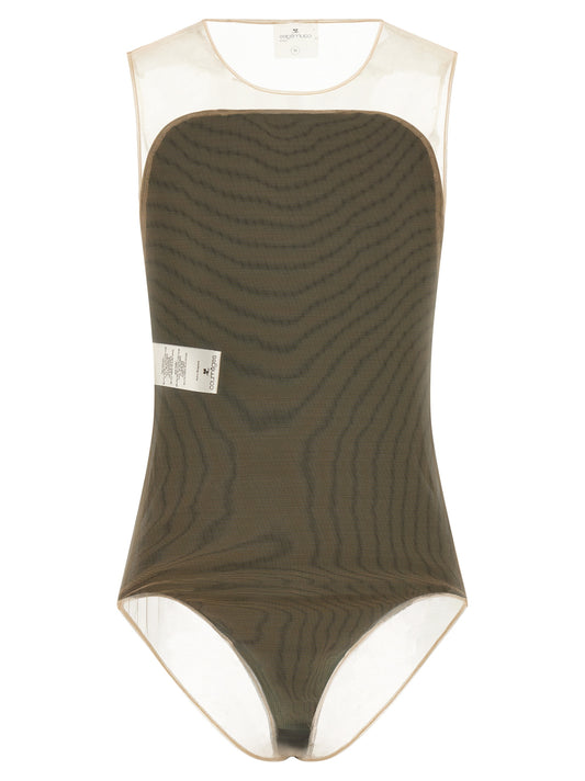 Courrèges Black Polyester Bodysuit