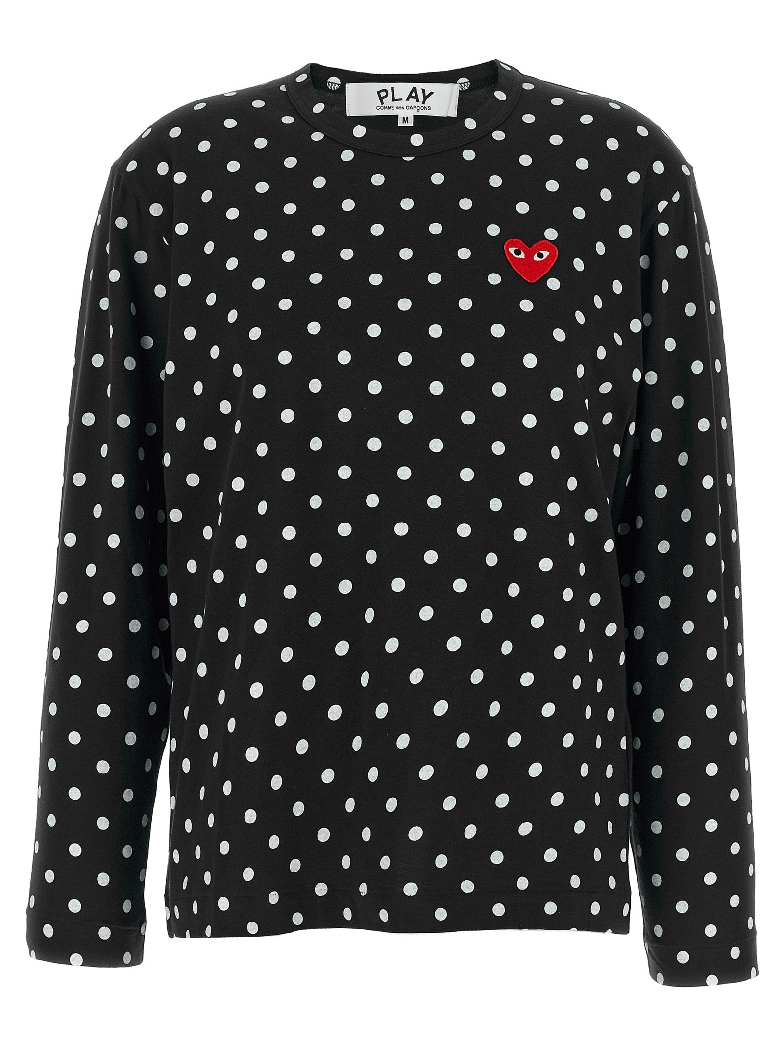 Comme Des Garçons Play Black Cotton Long Sleeve T-Shirt