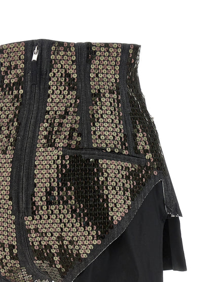Rick Owens Black Cotton Bermuda Shorts