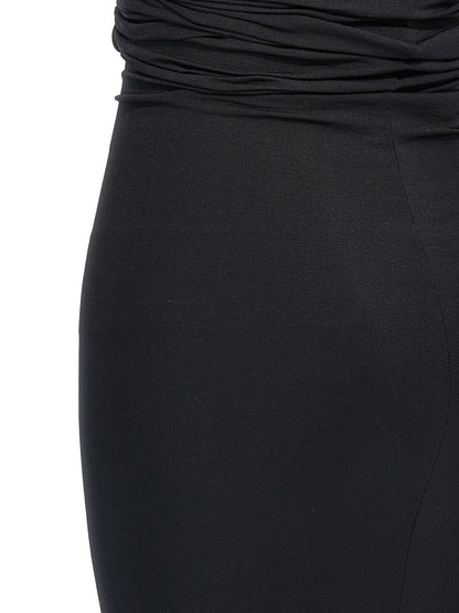 Rick Owens Black Nylon Short Dress