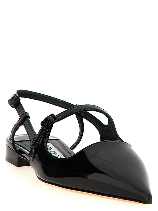 Jimmy Choo Black Calfskin Ballet Flats